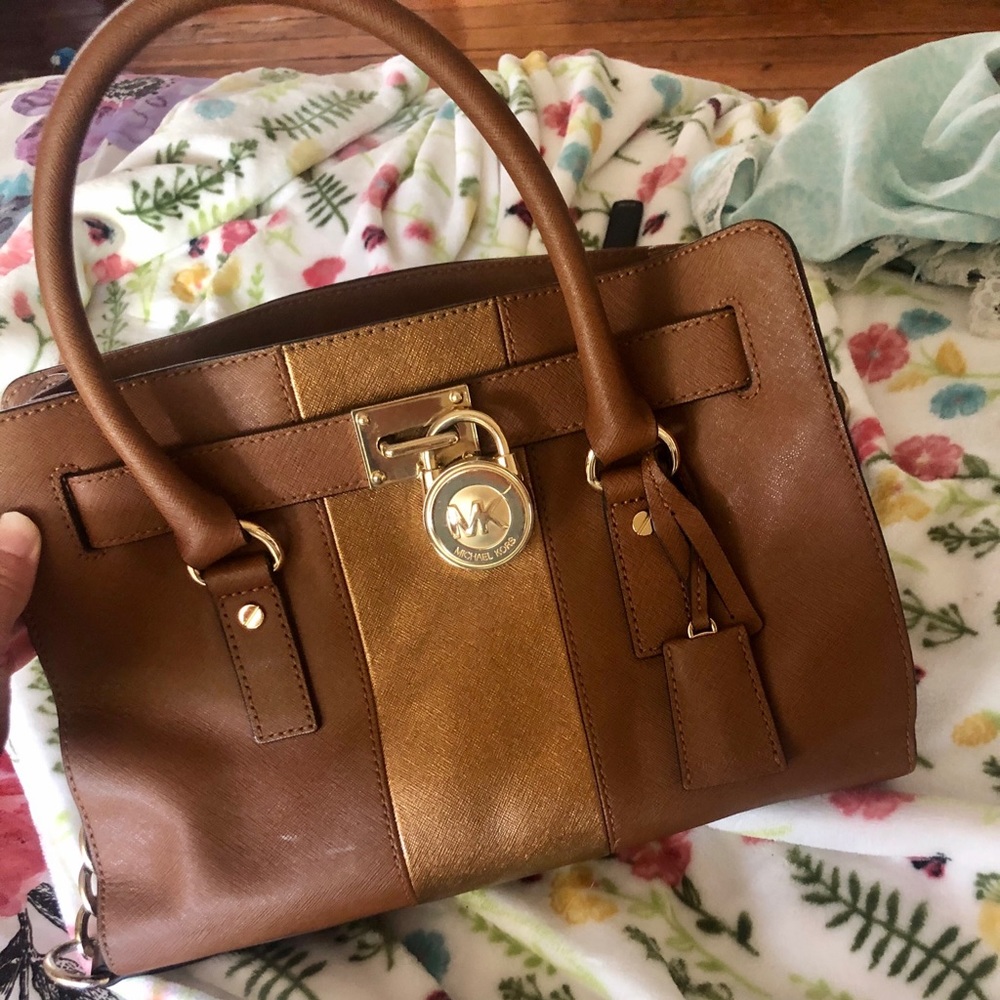 Michael Kors handbag with gold accent